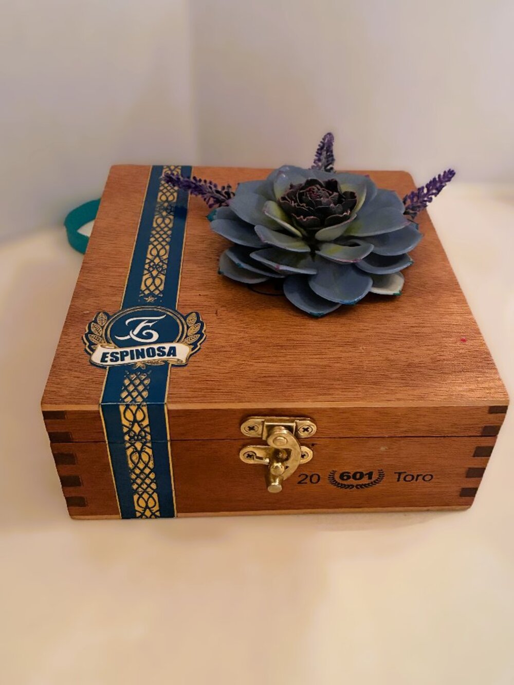Original Suenos de Saundra Upcycled ESPINOSA Cigar Box Purse - Picture 2 of 15